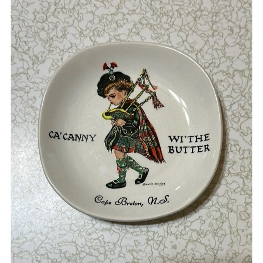 Vintage Cape Breton Decorative Butter Plate 5inch Made in UK
